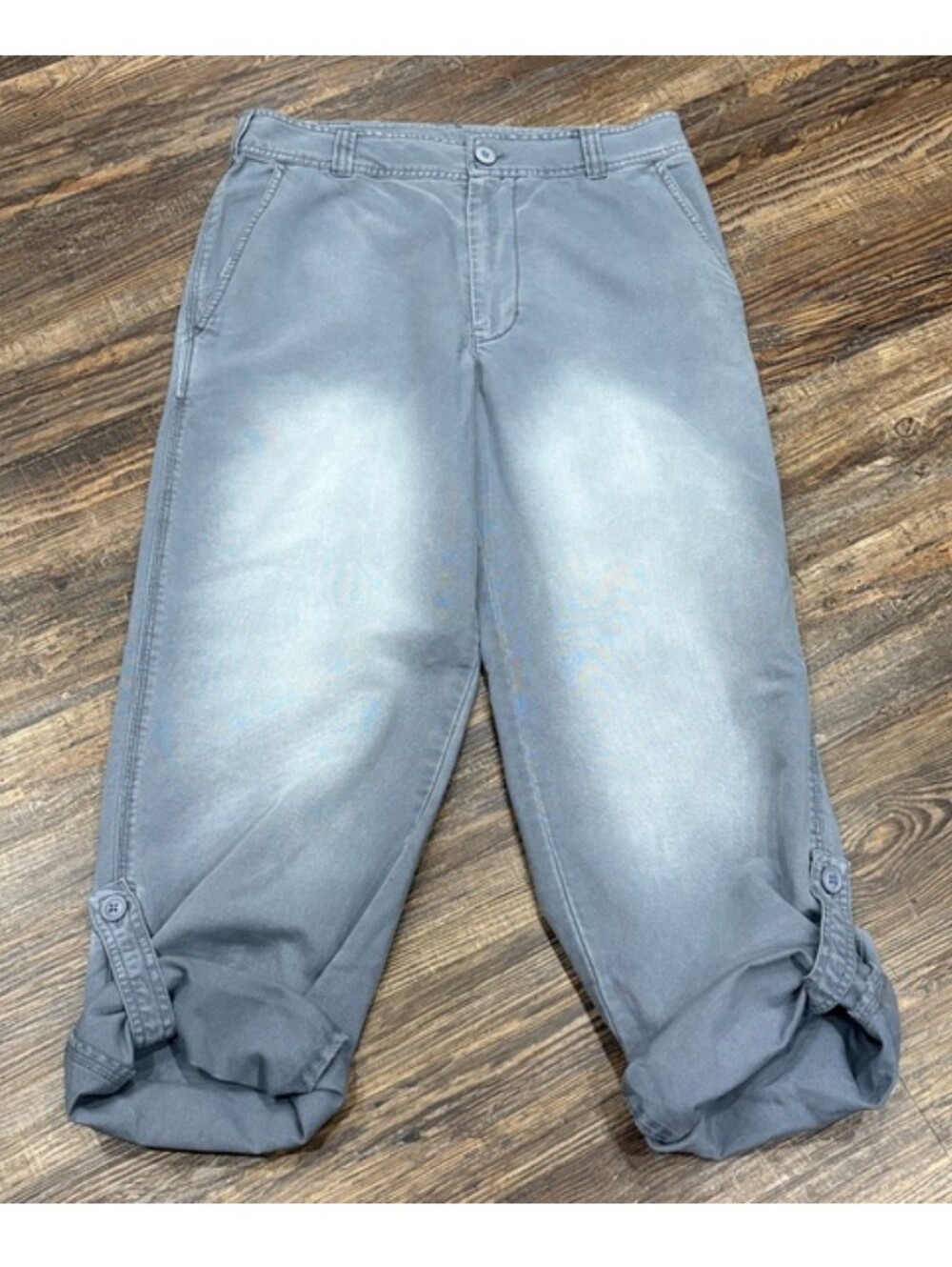 🐚Free People 100% cotton roll up chinos